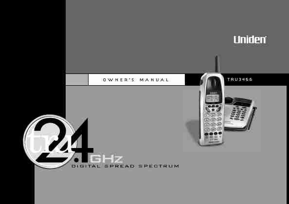 Uniden Cordless Telephone TRU3466-page_pdf